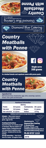 Country Meatballs w Penne